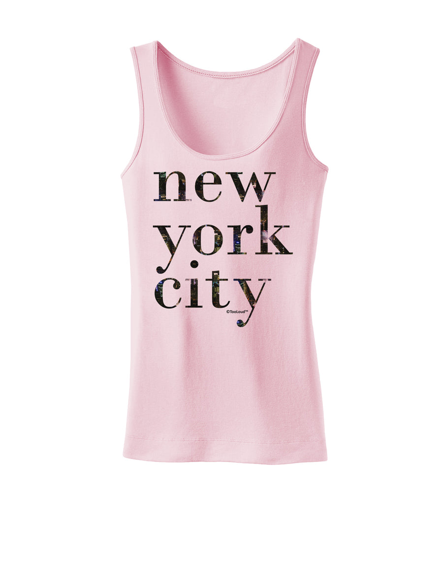 New York City - City Lights Womens Tank Top by TooLoud-Womens Tank Tops-TooLoud-White-X-Small-Davson Sales