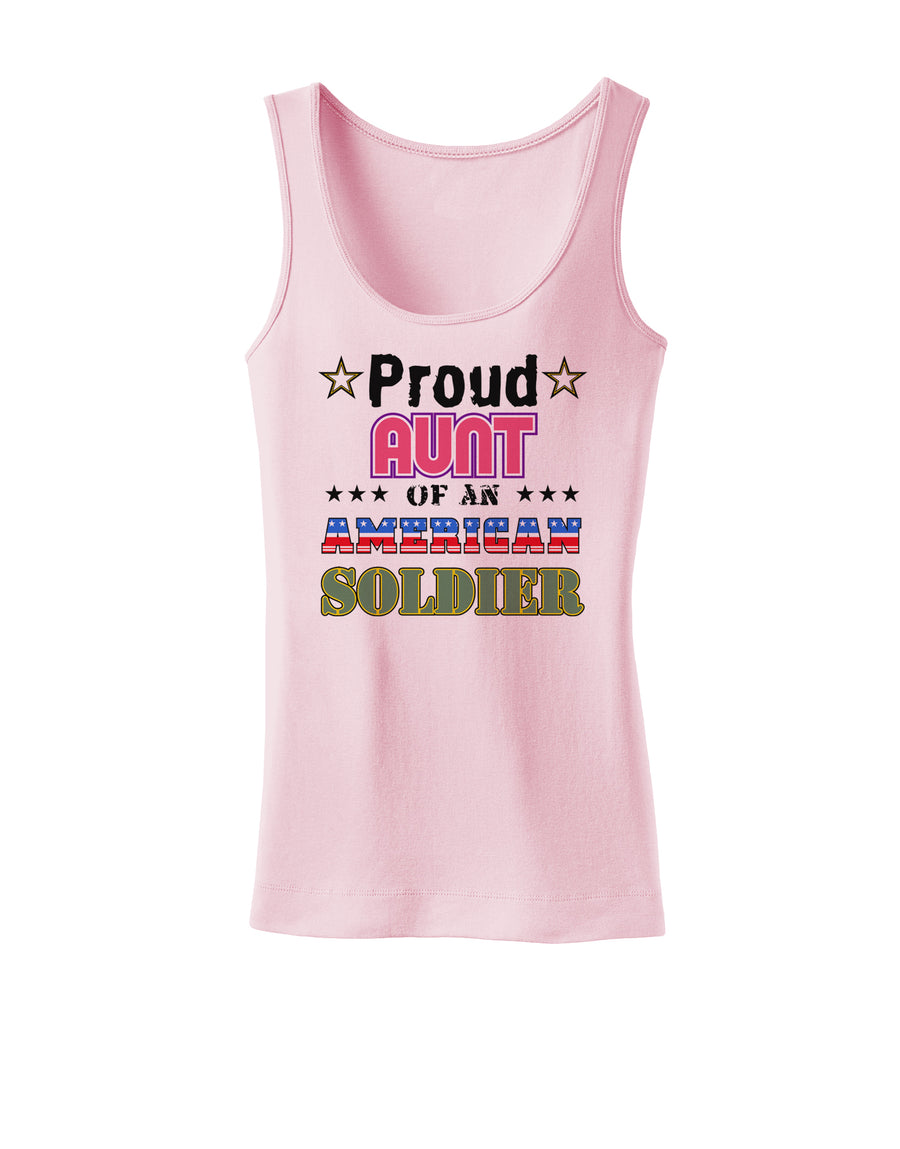 Proud Aunt of an American Soldier Womens Tank Top-Womens Tank Tops-TooLoud-White-X-Small-Davson Sales