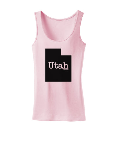 Utah - United States Shape Womens Tank Top by TooLoud-Womens Tank Tops-TooLoud-SoftPink-X-Small-Davson Sales