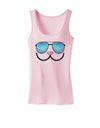 Kyu-T Face - Kawa Cool Sunglasses Womens Tank Top-Womens Tank Tops-TooLoud-SoftPink-X-Small-Davson Sales