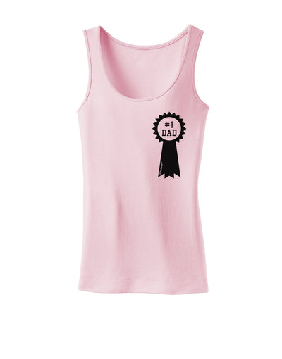 Number One Dad Award Ribbon Womens Tank Top-Womens Tank Tops-TooLoud-SoftPink-X-Small-Davson Sales