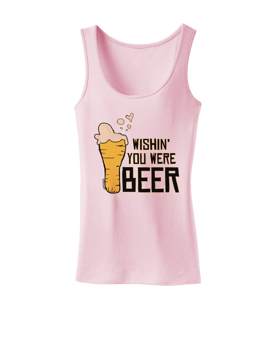 Wishin you were Beer Womens Petite Tank Top-Womens Tank Tops-TooLoud-White-X-Small-Davson Sales