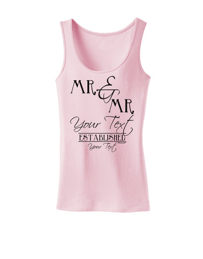 Personalized Mr and Mr -Name- Established -Date- Design Womens Tank Top-Womens Tank Tops-TooLoud-SoftPink-X-Small-Davson Sales