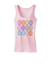 Cute Faux Applique Easter Eggs Womens Petite Tank Top-TooLoud-SoftPink-X-Small-Davson Sales