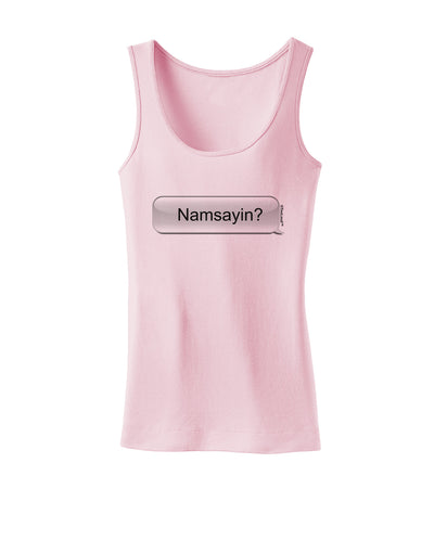 Namsayin Text Bubble Womens Petite Tank Top-TooLoud-SoftPink-X-Small-Davson Sales