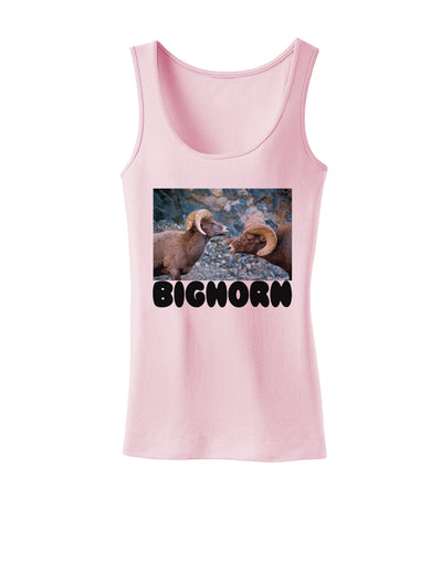 Two Bighorn Rams Text Womens Tank Top-Womens Tank Tops-TooLoud-SoftPink-X-Small-Davson Sales