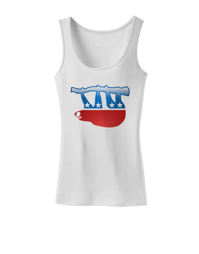 Sloth Political Party Symbol Womens Petite Tank Top-TooLoud-White-X-Small-Davson Sales