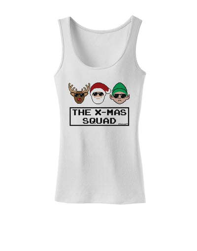 The X-mas Squad Text Womens Tank Top-Womens Tank Tops-TooLoud-White-X-Small-Davson Sales