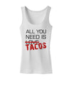 All You Need Is Tacos Womens Petite Tank Top-TooLoud-White-X-Small-Davson Sales