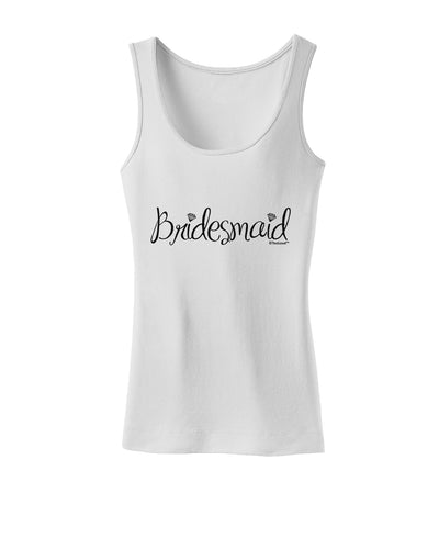 Bridesmaid Design - Diamonds Womens Tank Top-Womens Tank Tops-TooLoud-White-X-Small-Davson Sales