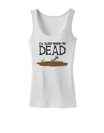 Sleep When Dead Womens Tank Top-Womens Tank Tops-TooLoud-White-X-Small-Davson Sales