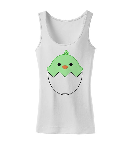 Cute Hatching Chick - Green Womens Tank Top by TooLoud-Womens Tank Tops-TooLoud-White-X-Small-Davson Sales