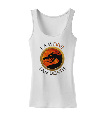 I Am Fire I Am Death Womens Petite Tank Top by TooLoud-TooLoud-White-X-Small-Davson Sales