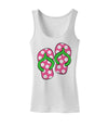 Cute Polka Dot Flip Flops - Pink and Green Womens Tank Top-Womens Tank Tops-TooLoud-White-X-Small-Davson Sales