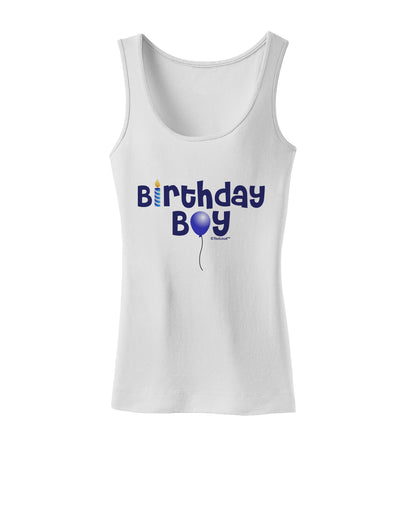 Birthday Boy - Candle and Balloon Womens Tank Top by TooLoud-Womens Tank Tops-TooLoud-White-X-Small-Davson Sales