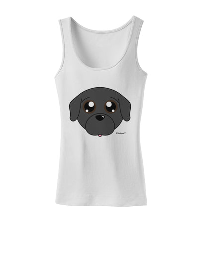 Cute Pug Dog - Black Womens Tank Top by TooLoud-Womens Tank Tops-TooLoud-White-X-Small-Davson Sales