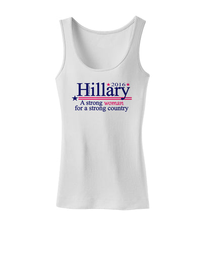 Hillary A Strong Woman Womens Tank Top-Womens Tank Tops-TooLoud-White-X-Small-Davson Sales