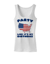 Party Like It's My Birthday - 4th of July Womens Tank Top-Womens Tank Tops-TooLoud-White-X-Small-Davson Sales