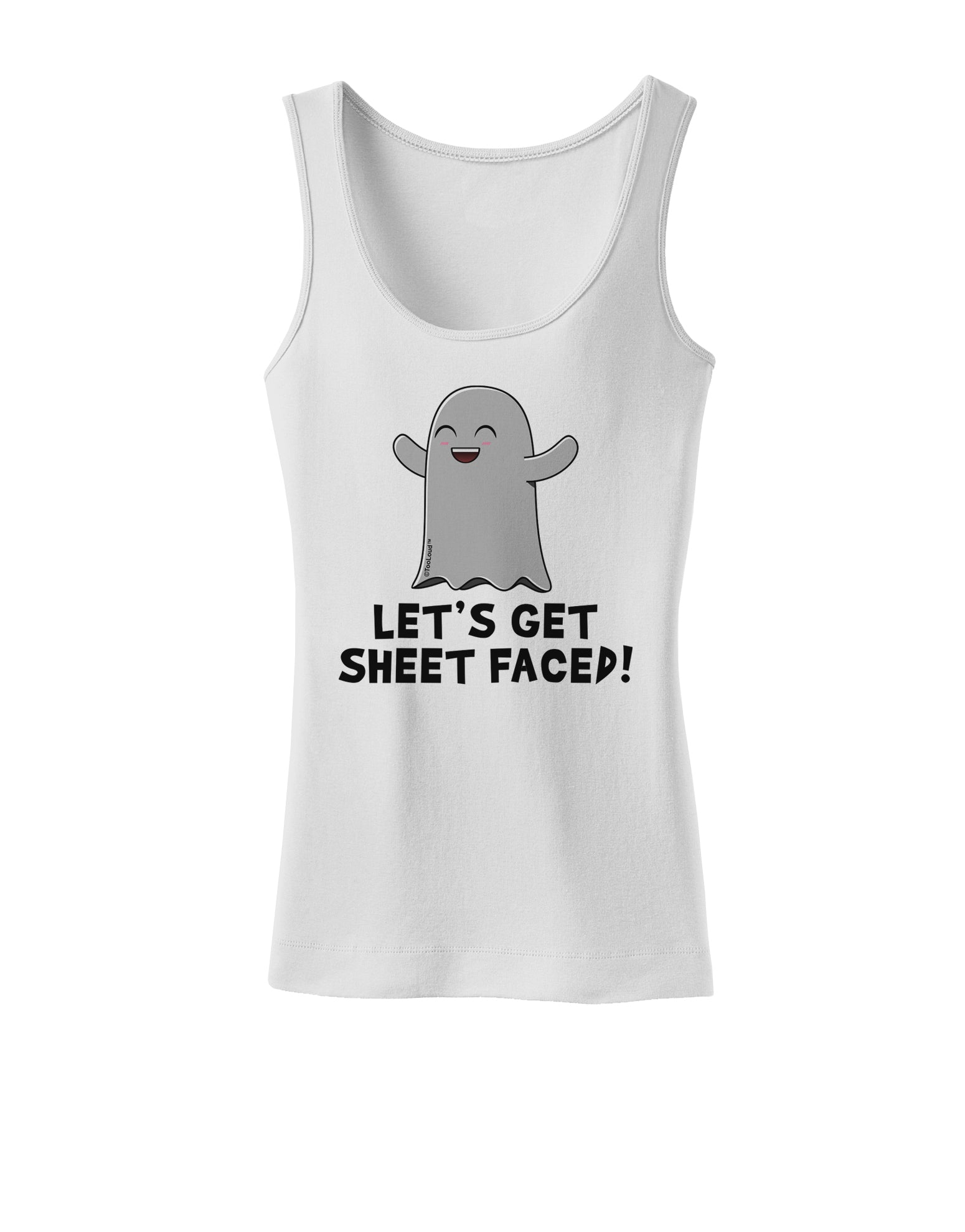 Let's Get Sheet Faced Womens Petite Tank Top by TooLoud-Mens T-Shirt-TooLoud-White-X-Small-Davson Sales