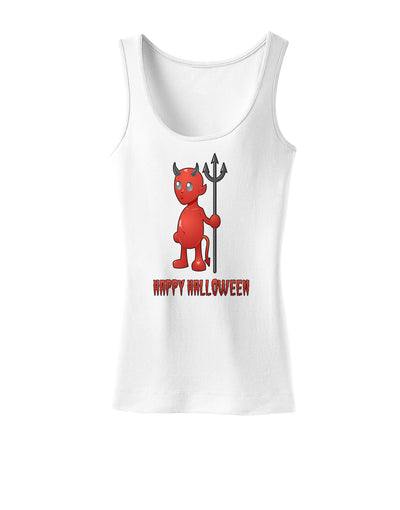 Cute Devil - Happy Halloween Design Womens Tank Top-Womens Tank Tops-TooLoud-White-X-Small-Davson Sales