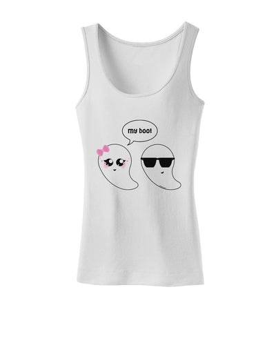 Cute Ghost Couple My Boo Halloween Womens Tank Top-Womens Tank Tops-TooLoud-White-X-Small-Davson Sales