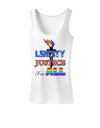 Gay Equality Liberty Justice for All Womens Tank Top-Womens Tank Tops-TooLoud-White-X-Small-Davson Sales