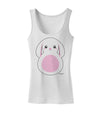 Cute Bunny with Floppy Ears - Pink Womens Tank Top by TooLoud-Womens Tank Tops-TooLoud-White-X-Small-Davson Sales