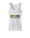 Autism Awareness Month - Colorful Puzzle Pieces Womens Tank Top by TooLoud-Womens Tank Tops-TooLoud-White-X-Small-Davson Sales