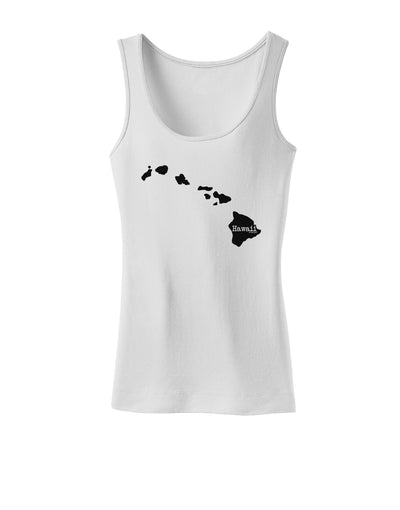 Hawaii - United States Shape Womens Tank Top by TooLoud-Womens Tank Tops-TooLoud-White-X-Small-Davson Sales