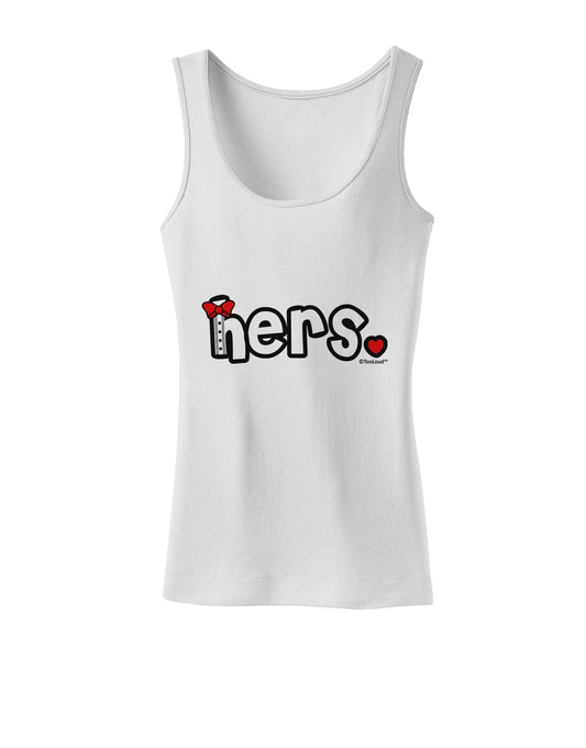 Matching His and Hers Design - Hers - Red Bow Tie Womens Tank Top by TooLoud-Womens Tank Tops-TooLoud-White-X-Small-Davson Sales