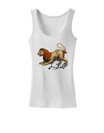 Leo Color Illustration Womens Tank Top-Womens Tank Tops-TooLoud-White-X-Small-Davson Sales