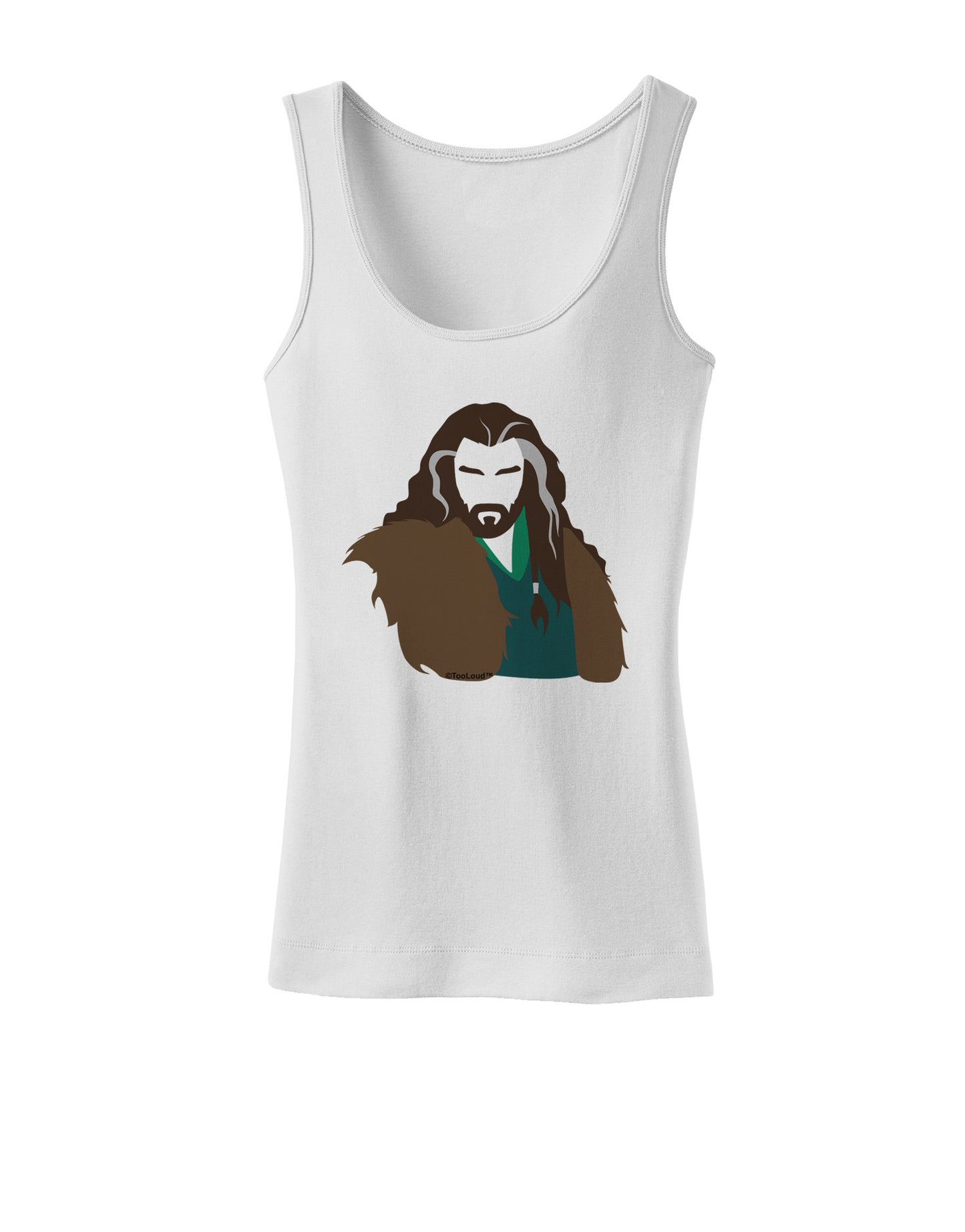 Dwarf King Womens Petite Tank Top-TooLoud-White-X-Small-Davson Sales