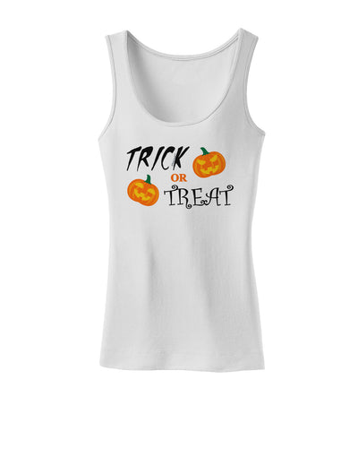 Trick or Treat Pumpkins Womens Tank Top-Womens Tank Tops-TooLoud-White-X-Small-Davson Sales