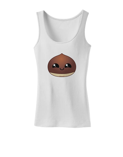 Cute Chestnut Design - Christmas Womens Tank Top-Womens Tank Tops-TooLoud-White-X-Small-Davson Sales