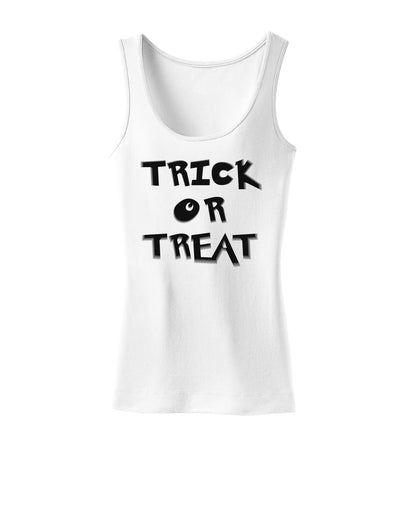 Trick or Treat Halloween Pumpkin Womens Tank Top-Womens Tank Tops-TooLoud-White-X-Small-Davson Sales