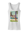 Lifeguard Station Watercolor Womens Tank Top-Womens Tank Tops-TooLoud-White-X-Small-Davson Sales