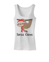 Cute Christmas Sloth - Santa Claws Womens Tank Top by TooLoud-Womens Tank Tops-TooLoud-White-X-Small-Davson Sales