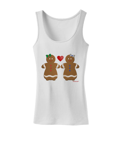 Gingerbread Woman Couple Womens Tank Top by TooLoud-Womens Tank Tops-TooLoud-White-X-Small-Davson Sales