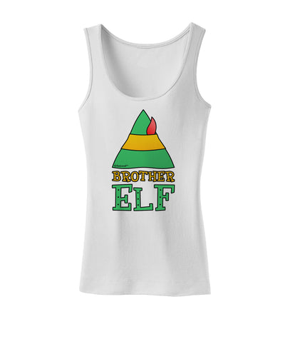 Matching Christmas Design - Elf Family - Brother Elf Womens Tank Top-Womens Tank Tops-TooLoud-White-X-Small-Davson Sales