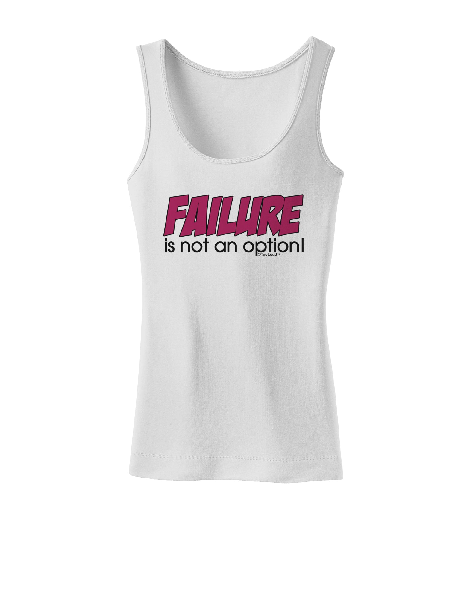 Failure Is Not An Option Distressed Womens Tank Top by TooLoud-Womens Tank Tops-TooLoud-White-X-Small-Davson Sales