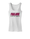 Failure Is Not An Option Distressed Womens Tank Top by TooLoud-Womens Tank Tops-TooLoud-White-X-Small-Davson Sales