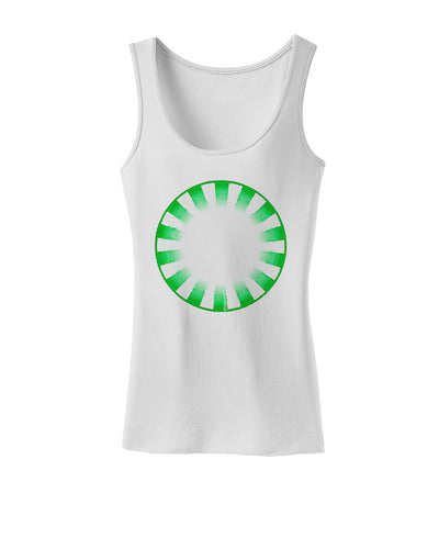 Watercolor Spearmint Womens Petite Tank Top-TooLoud-White-X-Small-Davson Sales