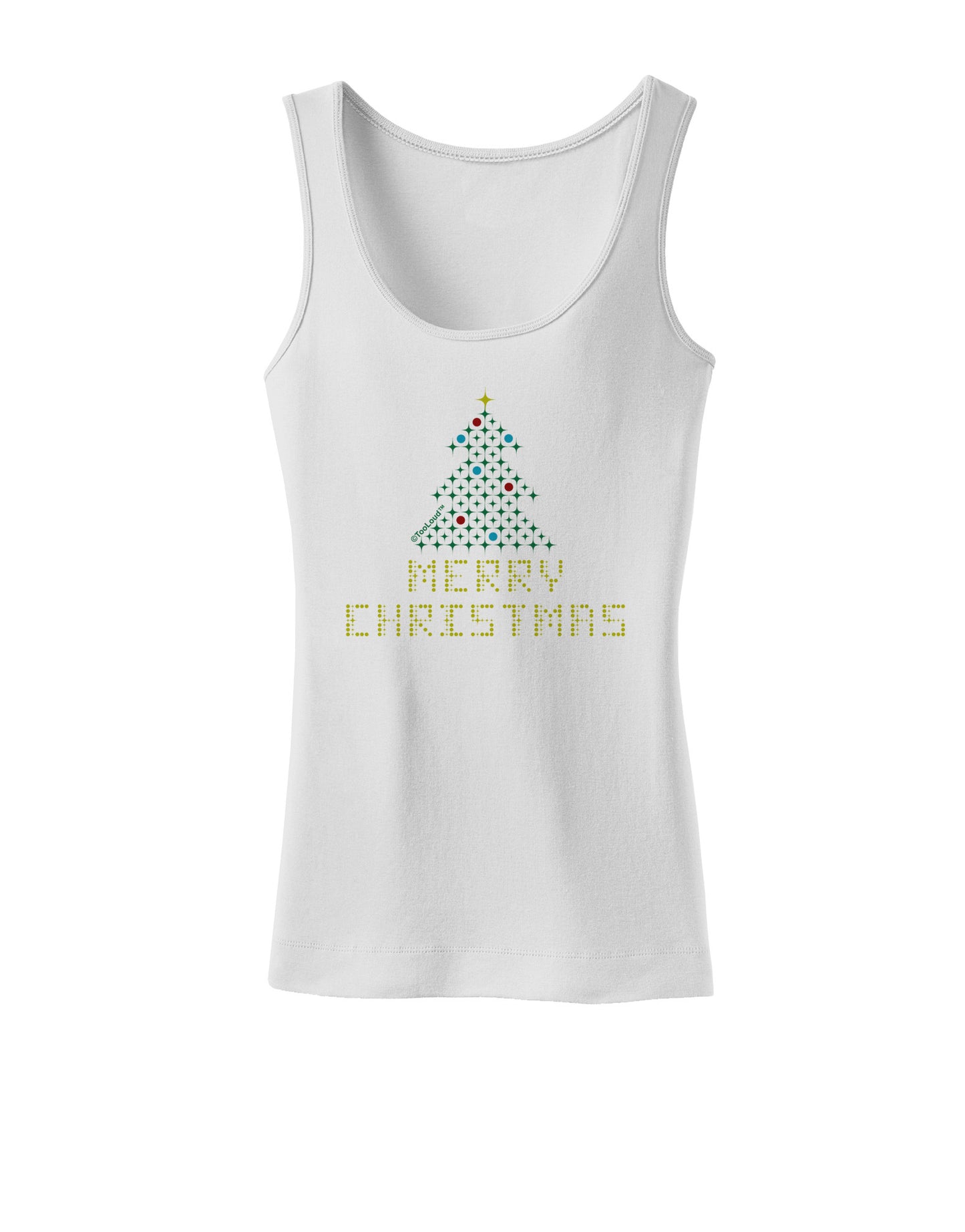 Merry Christmas Sparkles Womens Tank Top-Womens Tank Tops-TooLoud-White-X-Small-Davson Sales