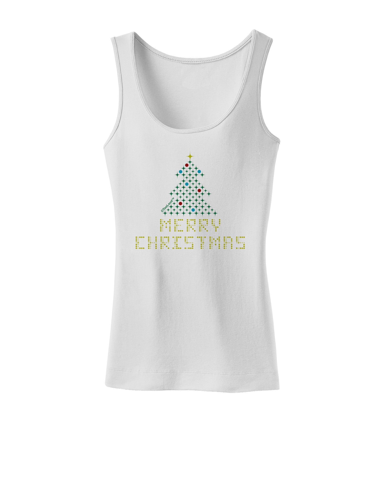 Merry Christmas Sparkles Womens Tank Top-Womens Tank Tops-TooLoud-White-X-Small-Davson Sales