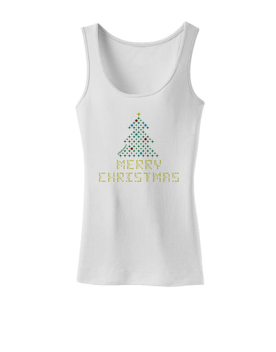 Merry Christmas Sparkles Womens Tank Top-Womens Tank Tops-TooLoud-White-X-Small-Davson Sales