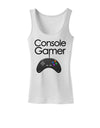 Console Gamer Womens Petite Tank Top-TooLoud-White-X-Small-Davson Sales