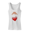 Heart on Puppet Strings Womens Petite Tank Top-Men's String Tank Tops-TooLoud-White-X-Small-Davson Sales