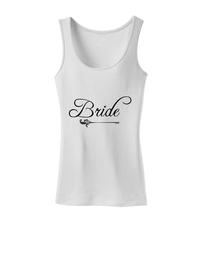 TooLoud Bride Womens Petite Tank Top-Womens Tank Tops-TooLoud-White-X-Small-Davson Sales