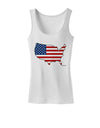 United States Cutout - American Flag Design Womens Tank Top by TooLoud-Womens Tank Tops-TooLoud-White-X-Small-Davson Sales