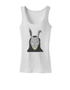 Scary Buny Face Watercolor Womens Tank Top-Womens Tank Tops-TooLoud-White-X-Small-Davson Sales